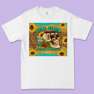 Dead Tired Fueled By Coffee Premium Tee Designed By Artiststas