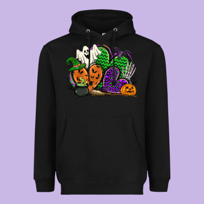 Halloween Heart Heavyweight Hoodie Designed By Cowgirlartshop
