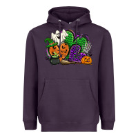 Plum halloween heart Heavyweight Hoodie - CowGirlArtShop