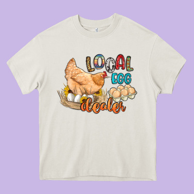 Local Egg Dealer Heavy Core Tee Designed By Artiststas