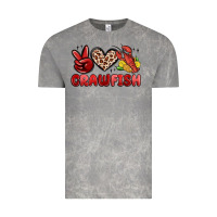 Cloud Rock peace love crawfish Vintage Tee - MaliasSmallBusiness