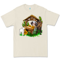Bone jesus holy night cows and sunflowers Premium Tee - AdoDesignShop