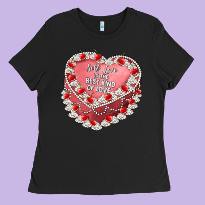 Self Love Ladies Tee Designed By Artiststas
