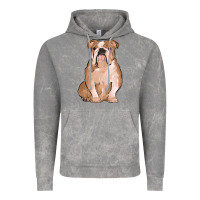 Cloud Rock bulldog Vintage Hoodie - MaliasSmallBusiness