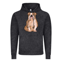 Vintage Black bulldog Vintage Hoodie - MaliasSmallBusiness