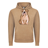 Vintage Coffee bulldog Vintage Hoodie - MaliasSmallBusiness