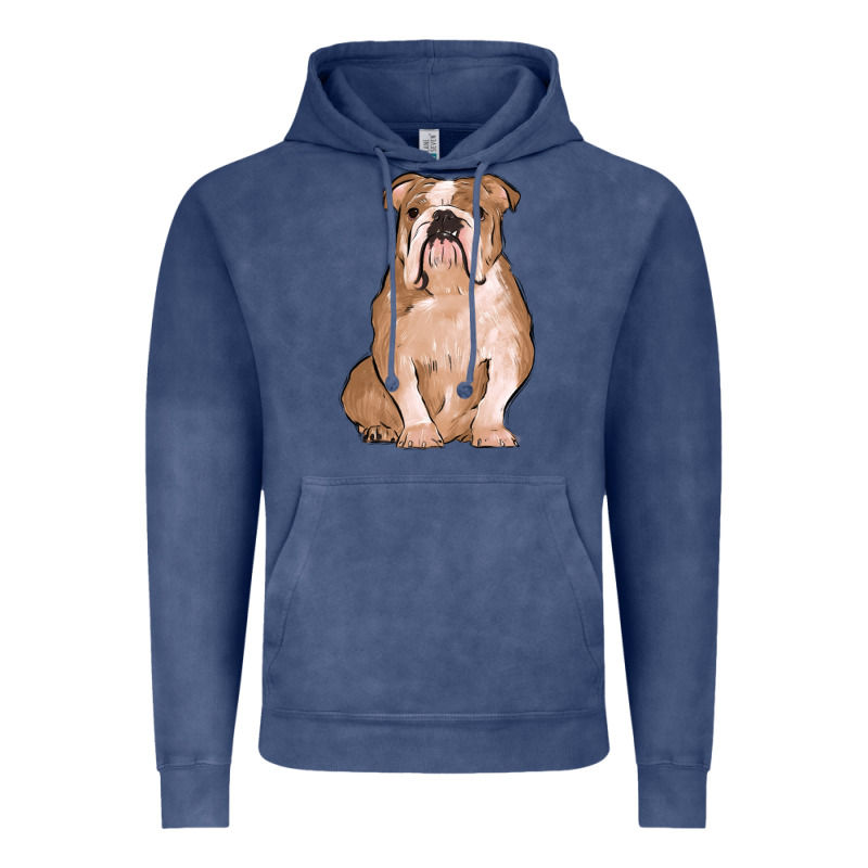 Bulldog Vintage Hoodie by MaliasSmallBusiness | Teevron
