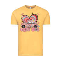 Vintage Mustard love bug Vintage Tee - MaliasSmallBusiness