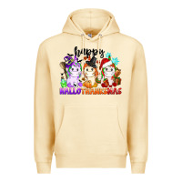 Pina Colada happy hallothanksmas unicorn Premium Hoodie - CowGirlArtShop