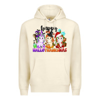 Sandshell happy hallothanksmas unicorn Premium Hoodie - CowGirlArtShop