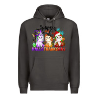 Smoke happy hallothanksmas unicorn Premium Hoodie - CowGirlArtShop