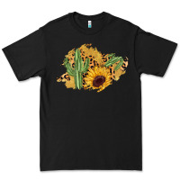 Black cactus leopard sunflower glitter  patch Premium Tee - AdoDesignShop