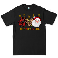 Black peace love santa Premium Tee - JahusDesignShop