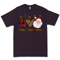 Plum peace love santa Premium Tee - JahusDesignShop