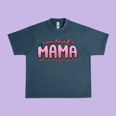 One Loved Mama Urban Heavy Tee Designed By Maliassmallbusiness