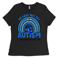 We Wear Blue For Autism Accept Understand Love Ladies Tee | Teevron