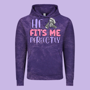 He Fits Me Perfectly Vintage Hoodie Designed By Maliassmallbusiness