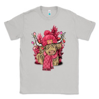 Moon Dust pink winter long haired cow Classic Tee - NancyCooperArtShop