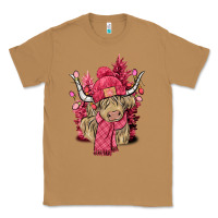 Toasted Coconut pink winter long haired cow Classic Tee - NancyCooperArtShop