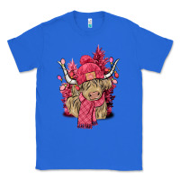 True Royal pink winter long haired cow Classic Tee - NancyCooperArtShop