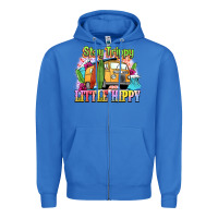 True Royal stay trippy little hippy Zipper Hoodie - NancyCooperArtShop