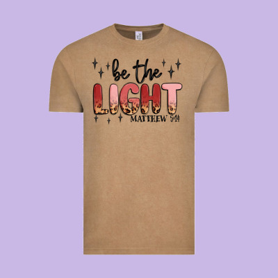 Be The Light Vintage Tee Designed By Maliassmallbusiness