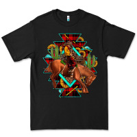Black aztec rodeo cowboy christmas Premium Tee - JahusDesignShop