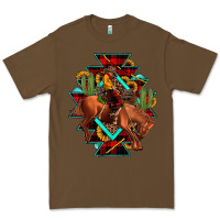 Cacao aztec rodeo cowboy christmas Premium Tee - JahusDesignShop