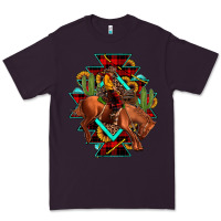Plum aztec rodeo cowboy christmas Premium Tee - JahusDesignShop