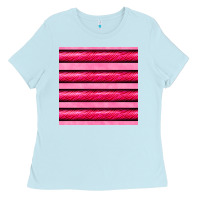 Baby Blue valentines day zebra stripes seamless pattern Ladies Tee - BundleAndBundleShop