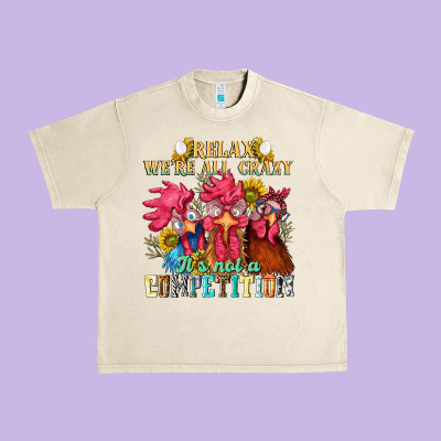 Relax Were All Crazy Its Not A Competition Nca Urban Heavy Tee Designed By Nancycooperartshop