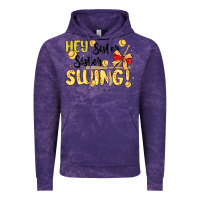 Cloud Purple softball sister Vintage Hoodie - MaliasSmallBusiness