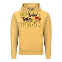 Vintage Mustard softball sister Vintage Hoodie - MaliasSmallBusiness