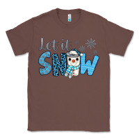 Chestnut let it snow snowman coffee Classic Tee - JahusDesignShop
