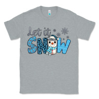 Heather Grey let it snow snowman coffee Classic Tee - JahusDesignShop