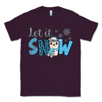 Plum let it snow snowman coffee Classic Tee - JahusDesignShop