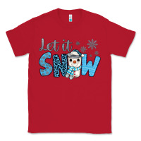 Red let it snow snowman coffee Classic Tee - JahusDesignShop