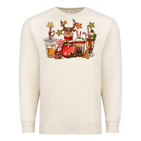 Sandshell christmas reindeer coffee Premium Sweatshirt - CowGirlArtShop