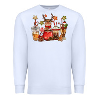 White christmas reindeer coffee Premium Sweatshirt - CowGirlArtShop