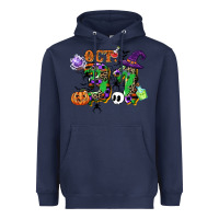 Navy october 31 Heavyweight Hoodie - CowGirlArtShop