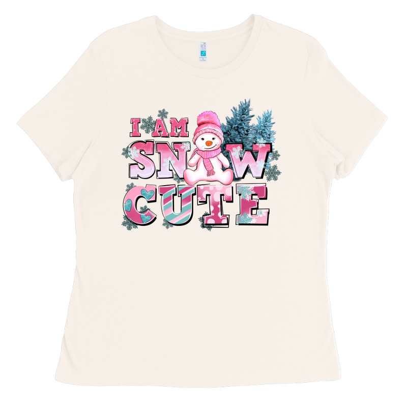 I Am Snow Cute Ladies Tee by AdoDesignShop | Teevron