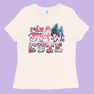 I Am Snow Cute Ladies Tee Designed By Adodesignshop