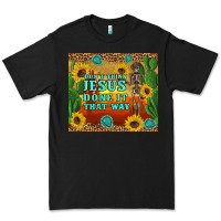 Black don't think jesus done it that way western skeleton cactus Premium Tee - Artiststas