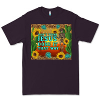 Plum don't think jesus done it that way western skeleton cactus Premium Tee - Artiststas