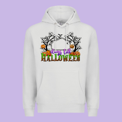 Days Till Halloween Premium Hoodie Designed By Cowgirlartshop