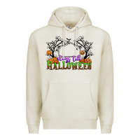 Oatmeal Heather days till halloween Premium Hoodie - CowGirlArtShop