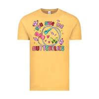 Vintage Mustard you give me butterflies Vintage Tee - MaliasSmallBusiness