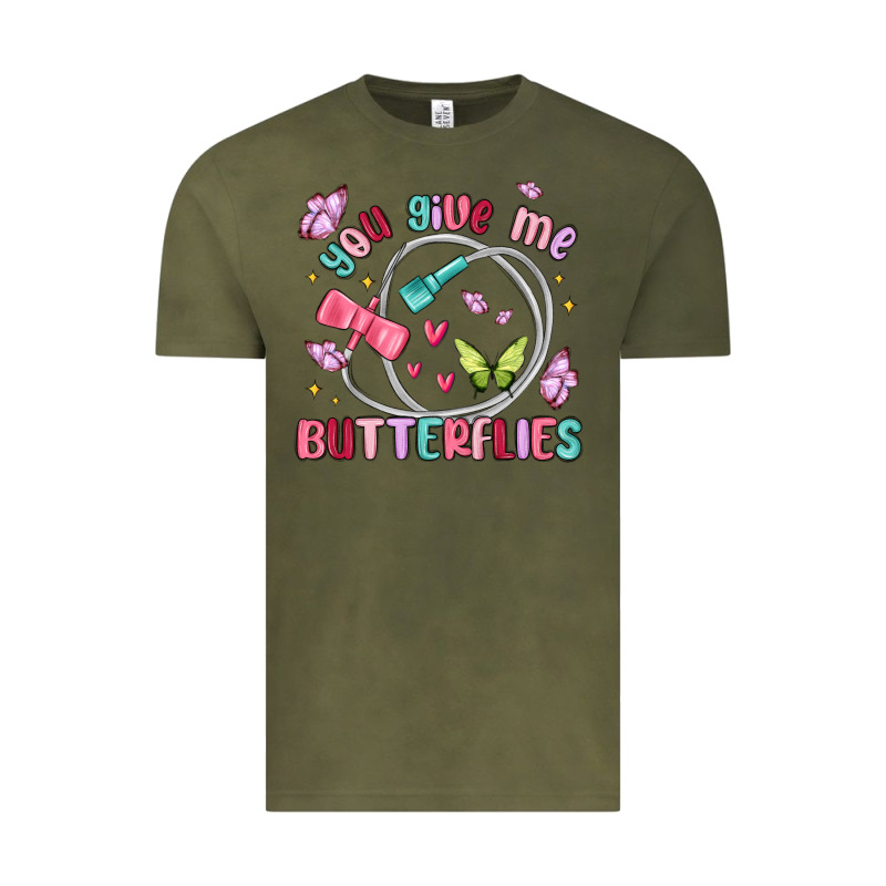 You Give Me Butterflies Vintage Tee by MaliasSmallBusiness | Teevron