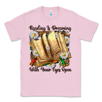 Bubblegum Pink reading is dreaming with your eyes open Classic Tee - NancyCooperArtShop