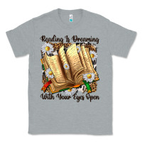 Heather Grey reading is dreaming with your eyes open Classic Tee - NancyCooperArtShop